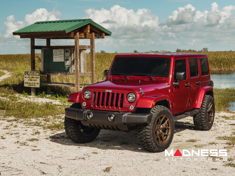 Jeep Wrangler JK Custom Wheels - HF-5 by Vossen - Satin Bronze